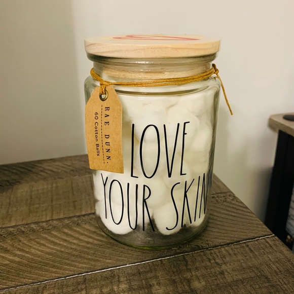 Rae Dunn Other - Rae Dunn Heart ❤️ Top Cotton-ball Jar